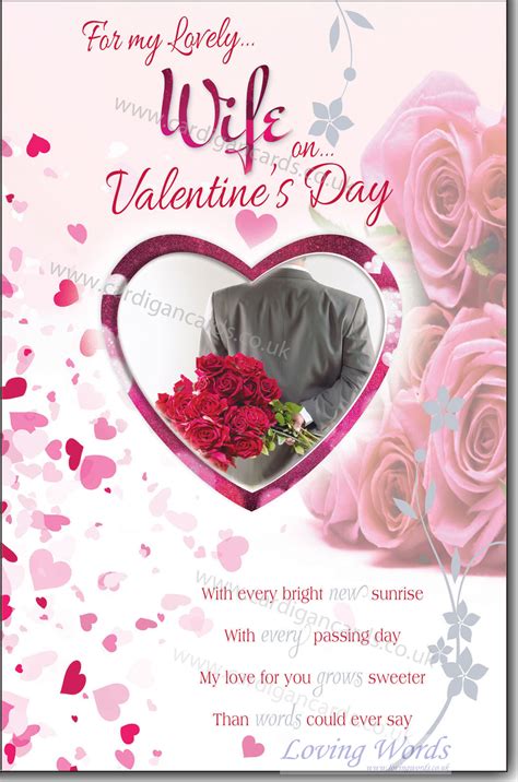 lovely wife on valentine s day greeting cards by loving words