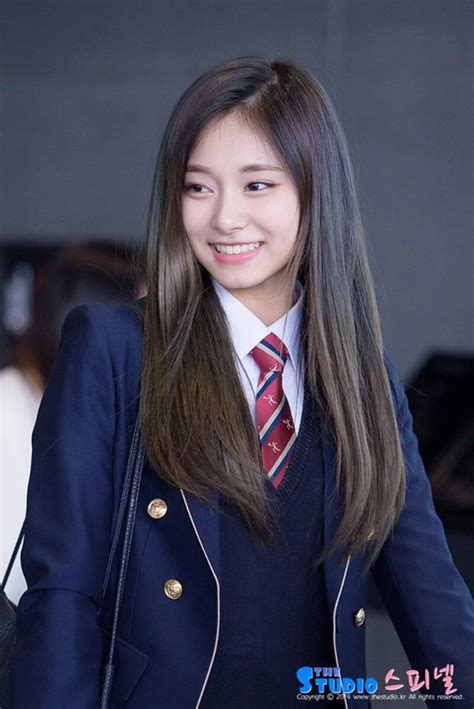 Tzuyu Shines In School Uniform Daily K Pop News