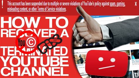 How To Recover A Terminated Youtube Accountchannel Youtube