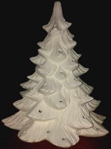 Diy Unpainted Ceramic Bisque Christmas Tree Kit 14 Ready Etsy