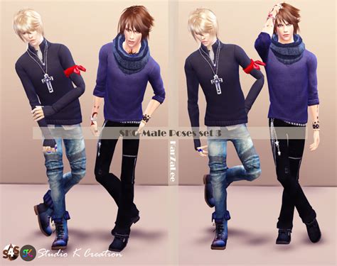 Sims 4 Ccs The Best Male Pose Set By Karzalee