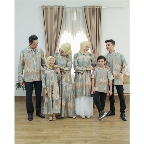 Jual Warna Warni Brand Sarimbit Baju Keluarga Silky Maxi Full Motif