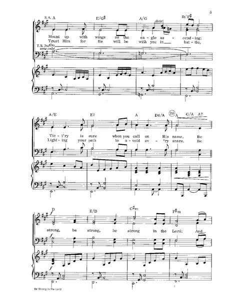 Be Strong In The Lord Satb Arr Tom Fettke J W Pepper Sheet Music