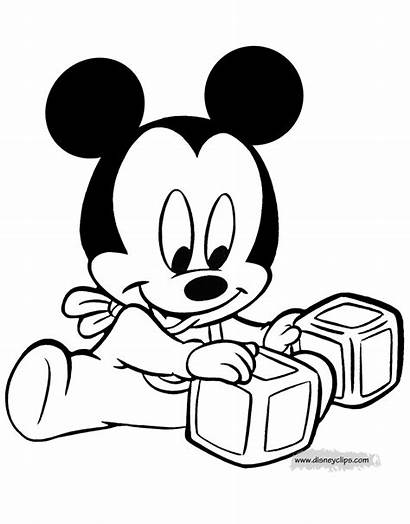Coloring Mickey Disney Characters Mouse Minnie Desenhos