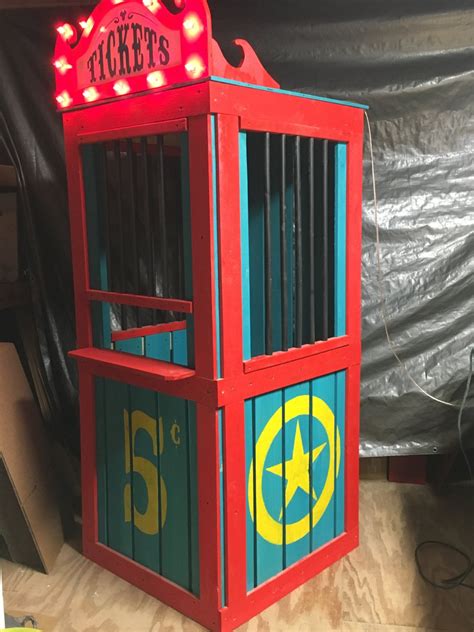Haunted House Carnival Ticket Booth Halloween Decoration Prop Etsy