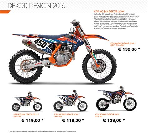 Sende uns bilder, links o.ä., damit. Kosak KTM Dekor 2016 - KTM KOSAK