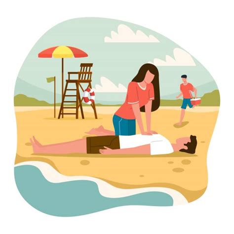 cpr drowning illustrations royalty free vector graphics and clip art istock