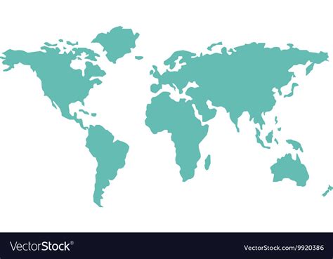 World Map Countries Geography Royalty Free Vector Image