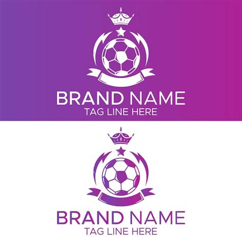 Premium Vector Gradient Football Logo Design Template