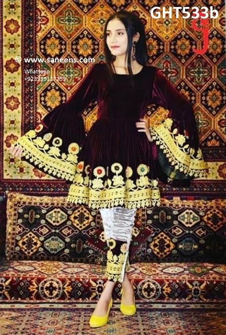 Afghan Fashion New Dress Traditional Pashtun Dulhan Clothes