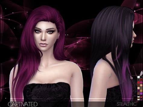 The Sims Resource Stealthic Captivated Female Hair