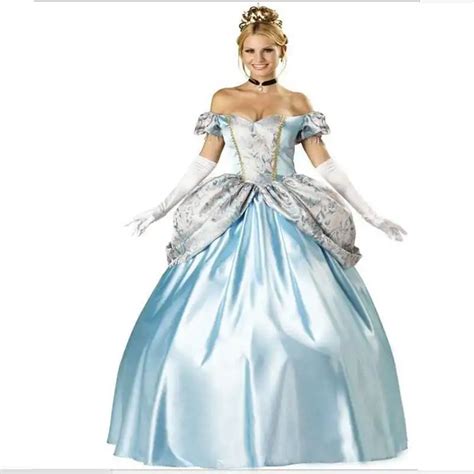 Best Seller Blue Princess Dress Performance Service Fairy Tale Adult