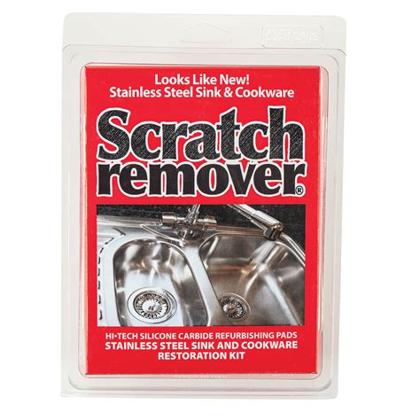 Although a stainless steel sink is made of a durable material it might be impossible to completely remove deep scratches. Stainless Steel Sink Scratch Remover | eBay