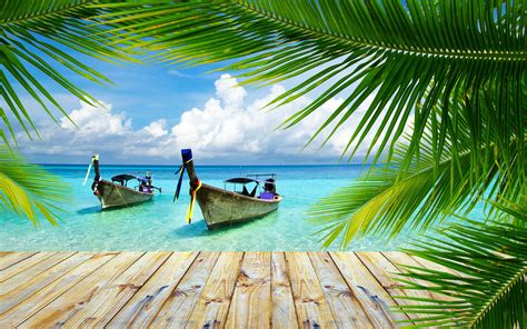 30 Thailand Beaches With Boats Wallpaper Wallpapersafari