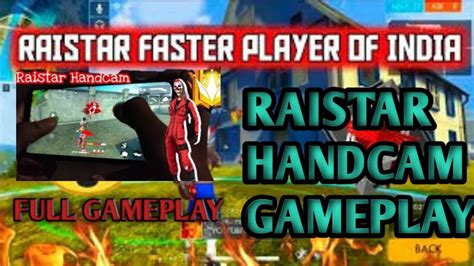 If you like this video so.like share and also subscribe my chanel. RaiStar HandCam full Gameplay.Free Fire RaiStar ¿ Shakib ...