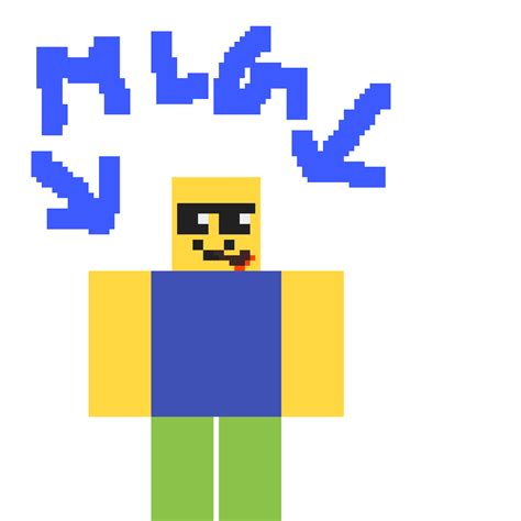 Pixilart Mlg Roblox Noob By Therobloxscrub