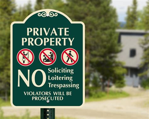 Designer Private Property Signs At Best Prices Online