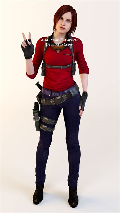 Claire Redfield Sniper Outfit Render By Kunoichi Supai Resident Evil