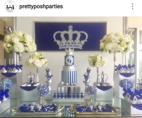 Royal Prince Baby Shower Dessert Table Decor Prince Baby Shower