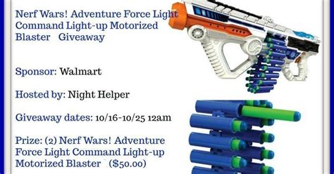 Nerf Wars Adventure Force Light Command Light Up Motorized Blasters