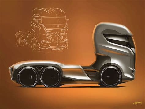 Mercedes Benz Axor Truck Concept Clay Model Futuristic Cars Concept