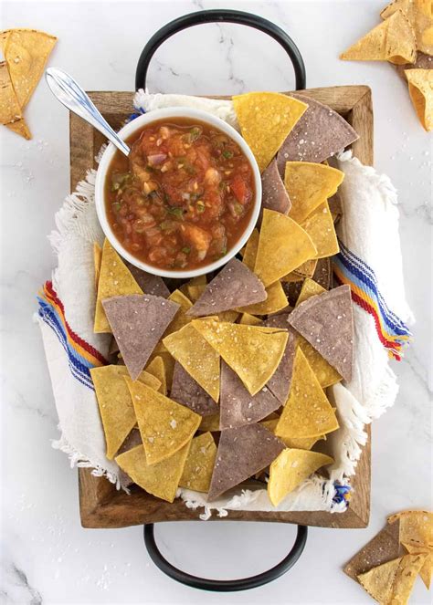 Baked Corn Tortilla Chips The Bakermama