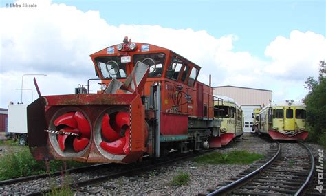 A Rotary Snow Plow Of Banverket In Swedish North Snow Plow Train