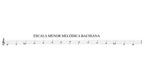 Escala Menor MelÓdica Bachiana En La Gaita Bachs Melodic Minor Scale