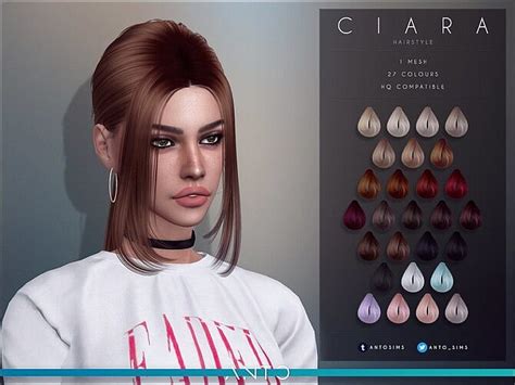 Ciara Tail With Bangs Hair By Anto At Tsr Sims 4 Updates