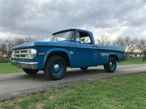 1971 Dodge D100 87281 Miles Blue Pickup Truck 440 V8 3 Speed Automatic