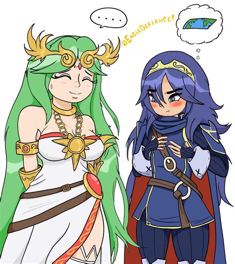 Palutena And Lucina By Eagledefiance On Deviantart