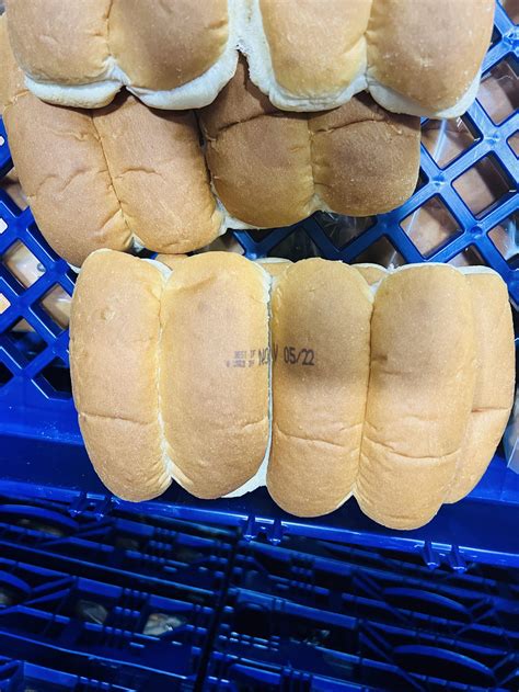 These Hotdog Buns That Have The Expiration Date Printed Directly On