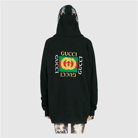 Embroidered Hooded Sweatshirt Gucci Womens Sweatshirts 457925x5m161948