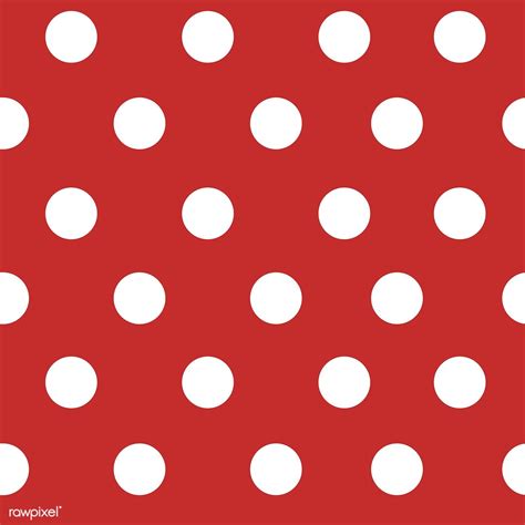 Red And White Seamless Polka Dot Pattern Vector Free Image By Rawpixel Com Dot Pattern