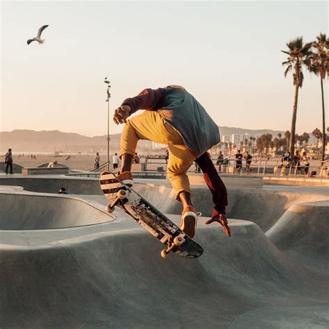 Venice Beach Skater Los Angeles California United States Photo By