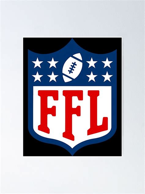 Fantasy Football Logo Ffl League Lover Poster For Sale By Crasmussen