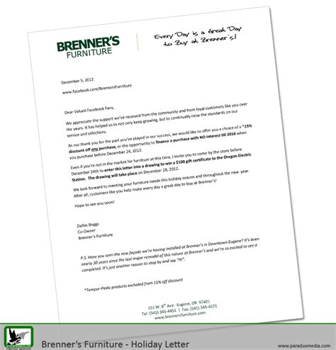 Customer service cover letter sample. Brenner's Valued Customer Letter - Paradux Media Group