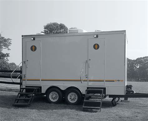 Five Station Mobile Restroom Is A Luxury Portable Bathroom