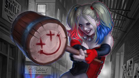 1920x1080 Harleyquinnart Laptop Full Hd 1080p Hd 4k Wallpapers Images