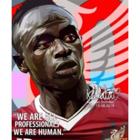 Drawing Sadio Mane We Are All Professionals We Are Human