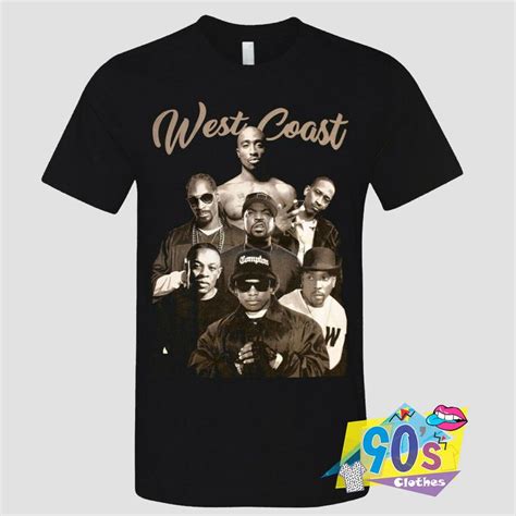 West Coast Hip Hop Legends 2pac Compton Rappers T Shirt Compton