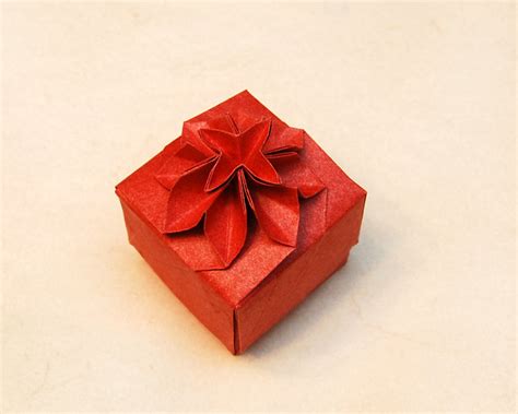 Origami Flower Box Embroidery And Origami