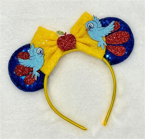 Snow White And The Seven Dwarfs Inspired Mouse Ears Headband Birds