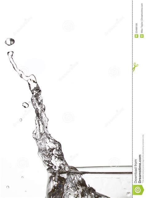 Water Splash Stock Photo Image Of Close Pouring Water 23488108