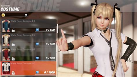 Dead Or Alive 6 Marie Rose All Costumes 2022 Intel Core I3 Youtube