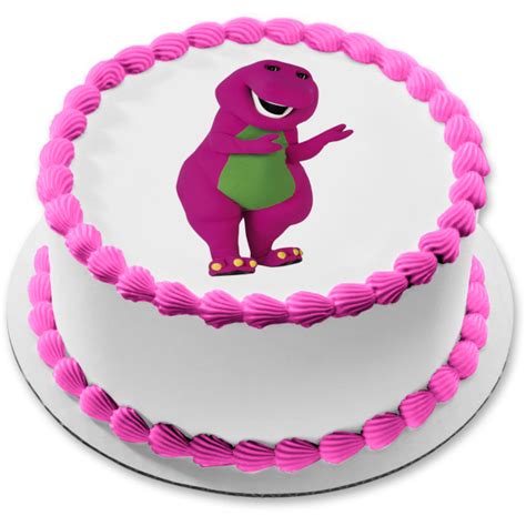 Barney Edible Cake Topper Image Abpid08319 A Birthday Place