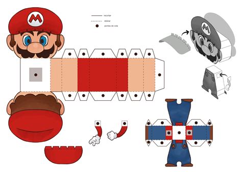 Papercraft Mario Cajas De Super Mario Bros Para Imprimir Gratis
