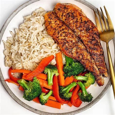 Salmon Rice And Vegetables