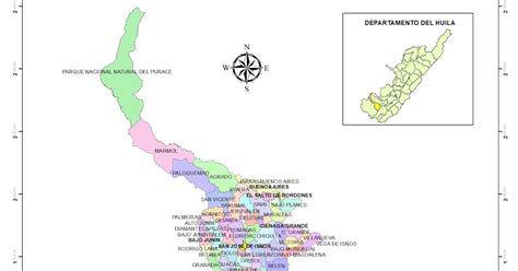 Mapa Veredas Municipio De Isnos Huila Huila Sig