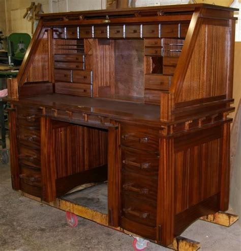 Hand Crafted Arts And Crafts Style Roll Top Desk By Roll Top Desk Works